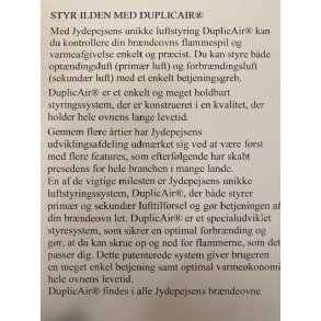 Duplic air,  unik luftregulering